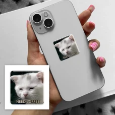 Наліпки 3D-стікер "Coffee Cat" SX-287 Tattooshka