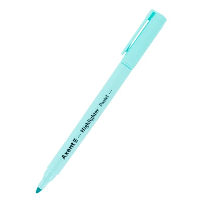 Маркер Highlighter Pastel 2533-A, 2-4 мм клиноп. бірюзовий Axent