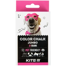 Крейда кольорова Jumbo, 3 кол. Kite Dogs K22-077