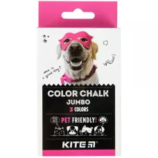 Крейда кольорова Jumbo, 3 кол. Kite Dogs K22-077