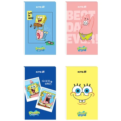 Блокнот-планшет А6, 50арк, нелінований Sponge Bob SB25-195 Kite