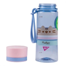 Пляшка для води YES "Pusheen" 400 мл., блакитна, 708319