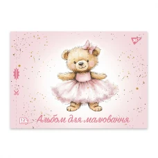 Альбом для малювання, А4 12 арк. 100г/м2, скоба з перфорацією, "Pets" 130601 YES