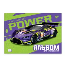 Альбом для малювання, А4 12 арк. 100г/м2, скоба з перфорацією, 