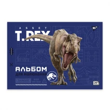 Альбом для малювання, А4 20 арк. 100г/м2, скоба з перфорацією, "Jurassic World" 130592 YES