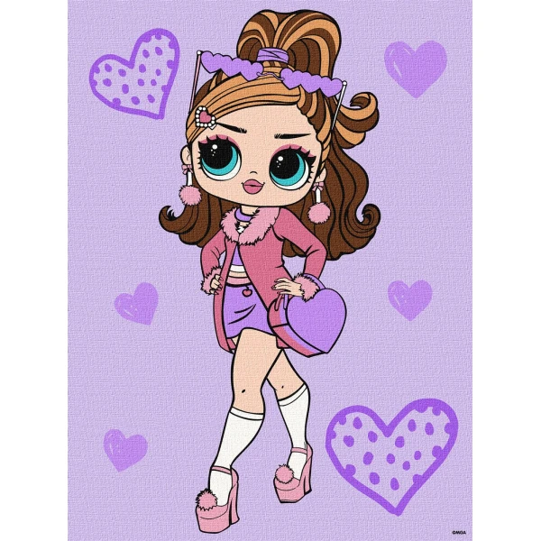 Набір для розпису по номерах для дітей "L.O.L. Surprise! Tweens Fancy Gurl" 30х40см., KHO6284