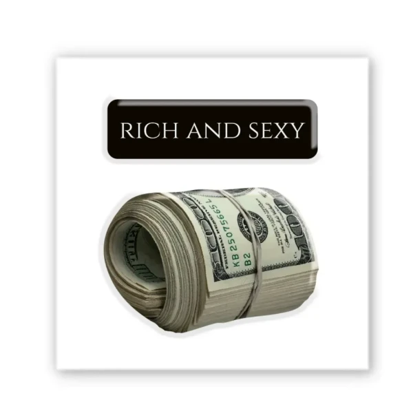 Наліпки 3D-стікер "Rich and sexy" SX-300 Tattooshka