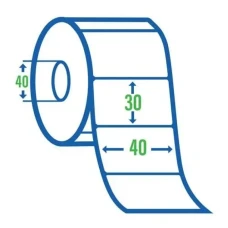Термоетикетка T.ECO 40*30мм. 500шт.