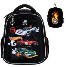 Набір рюкзак + пенал + сумка для взуття Kite SET_HW25-555S Hot Wheels