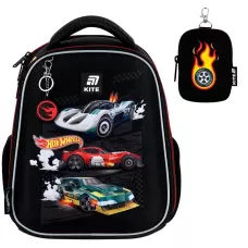 Набір рюкзак + пенал + сумка для взуття Kite SET_HW25-555S Hot Wheels