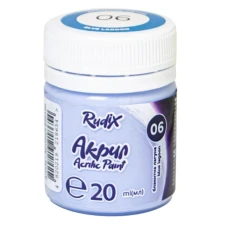 Акрил матовий Блакитна лагуна, 20 мл, 850106 RUDIX