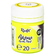 Акрил Жовтий флуоресцентний, 20 мл, 850109 RUDIX