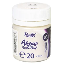 Акрил Біла перлина, 20 мл, 850133 RUDIX