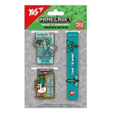 Закладки магнітні YES "Minecraft", 3 шт, 708346