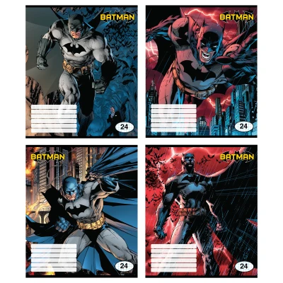 Зошит 24 арк., клітинка, гібр. лак+УФ, DC comics DC21-238 Kite