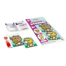 Набір з алмазною мозаїкою на самоклеючій основі для дітей "Спорт.Бейсбол" 9х9см., AMS1124
