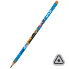 Олівець графітний з гумкою, тригранний Hot Wheels, 36шт, туба, HW25-046 Kite