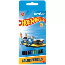Олівці кольорові двосторонні, 12 шт. Hot Wheels HW25-054 Kite