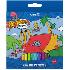 Олівці кольорові, 24 шт. Hot Wheels HW25-055-2 Kite