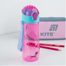Пляшечка для води, 530 мл, рожева, K25-400-1 Kite