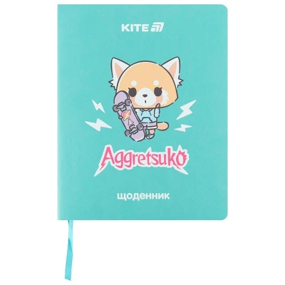 Щоденник шкільний, м'яка обкл. PU, Aggretsuko AR25-283 Kite
