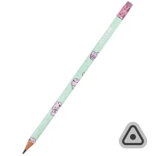Олівець графітний з гумкою, тригранний Feel Good, 36шт, туба, K25-046-2 Kite