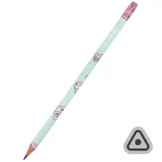 Олівець графітний з гумкою, тригранний Feel Good, 36шт, туба, K25-046-2 Kite