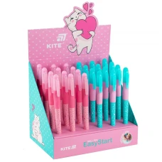 Ручка кулькова Kite EasyStart, Kitty, 0,7 мм. синя, K25-099-2