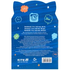 Блокнот м'яка обкл., 48 арк. кліт., Hey Fox K25-461-3 Kite