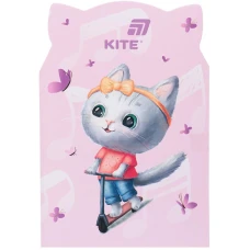 Блокнот м'яка обкл., 48 арк. кліт., Pink cat K25-461-2 Kite