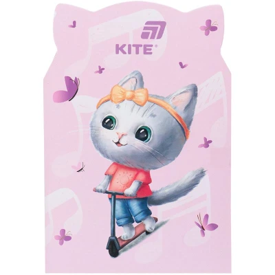 Блокнот м'яка обкл., 48 арк. кліт., Pink cat K25-461-2 Kite