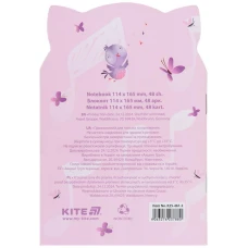 Блокнот м'яка обкл., 48 арк. кліт., Pink cat K25-461-2 Kite
