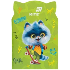 Блокнот м'яка обкл., 48 арк. кліт., Skate cat K25-461-1 Kite