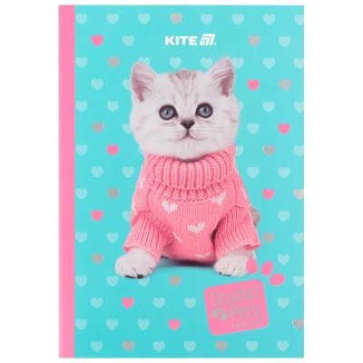 Блокнот м'яка обкл. А5, 40 арк., клітинка, Studio Pets SP24-091 Kite