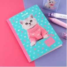 Блокнот м'яка обкл. А5, 40 арк., клітинка, Studio Pets SP24-091 Kite