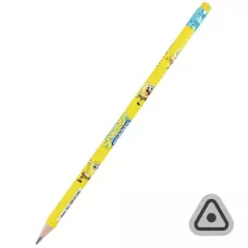 Олівець графітний з гумкою, тригранний Sponge Bob, 36шт, туба, SB25-046 Kite