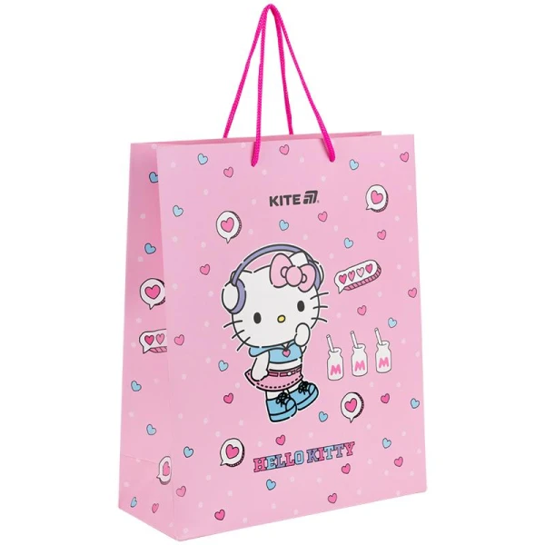Пакет паперовий подарунковий, 26х32см, Hello Kitty HK25-266-1 Kite