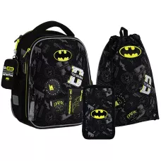 Набір рюкзак + пенал + сумка для взуття Kite SET_DC25-555S DC Batman