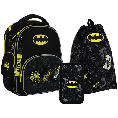 Набір рюкзак + пенал + сумка для взуття Kite SET_DC25-556M DC Batman