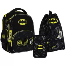 Набір рюкзак + пенал + сумка для взуття Kite SET_DC25-556M DC Batman