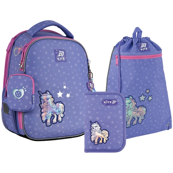 Набір рюкзак + пенал + сумка для взуття Kite SET_LP25-555S My Little Pony