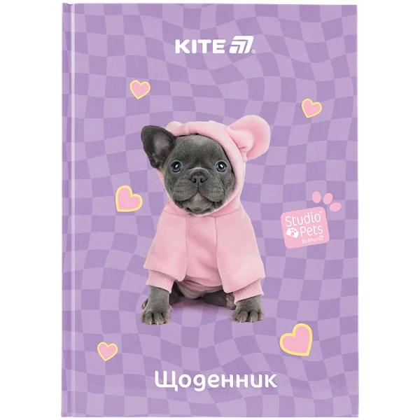 Щоденник шкільний, тверда обкл, Studio Pets SP25-262-2 Kite