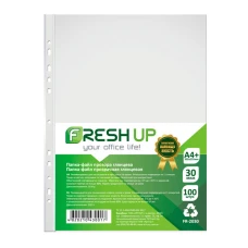 Папка-файл, A4, PP 30мкм., глянцевий, уп.100шт., FR-2030 Fresh Up