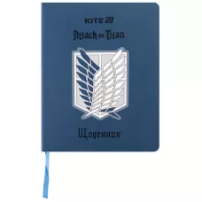Щоденник шкільний, м'яка обкл. PU, Attack on Titan AT25-283 Kite