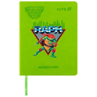 Щоденник шкільний, тверда обкл. PU, Ninja Turtles NT25-264 Kite
