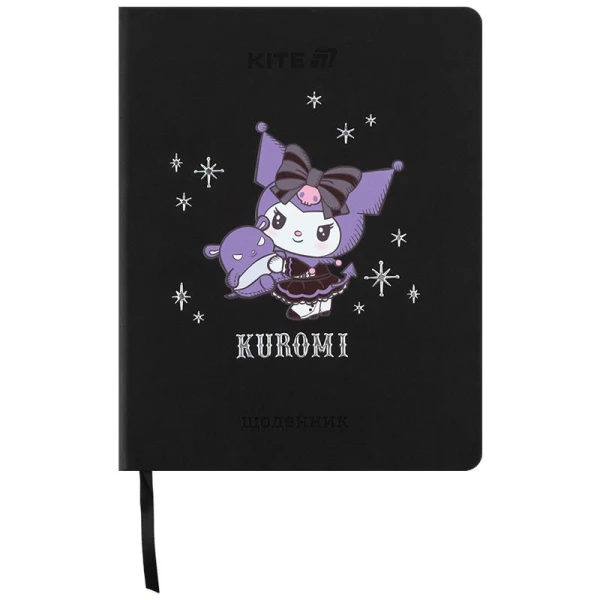 Щоденник шкільний, тверда обкл. PU, Kuromi HK25-264-2 Kite