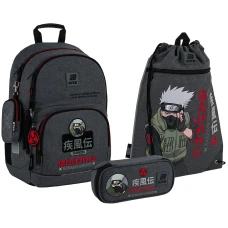 Набір рюкзак + пенал + сумка для взуття Kite SET_NR25-585M-1 Naruto Shippuden