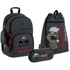 Набір рюкзак + пенал + сумка для взуття Kite SET_NR25-585M-1 Naruto Shippuden