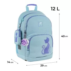 Набір рюкзак + пенал + сумка для взуття Kite SET_K25-585M-1 Catsline