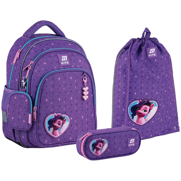 Набір рюкзак + пенал + сумка для взуття Kite SET_LP25-763S My Little Pony
